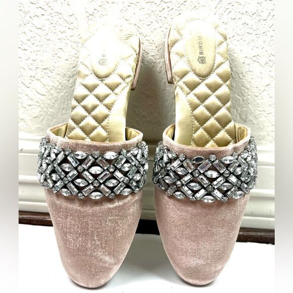 Birdies Bridal The Songbird Rose Velvet with Crystal Embellished - Picture 6 of 14